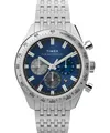 Herrenuhr TIMEX WATERBURY TW2Y18500 Chrono Edelstahl Blau Sub 100mt