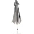Sonnenschirm Elba Rund, Aluminium mit Knickelement, modern, hellgrau, Ø 300 cm