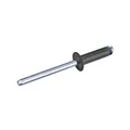 GOEBEL Popnieten 1000 x Alu / Stahl 4,0 x 10,0 mm Flachkopf Schwarz Niete