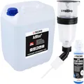 TECPO AdBlue® Set mit 10 Liter Harnstoff gebrauchsfertig inkl. Ausgießer, Anti-Kristall AdBlue® Konzentrat 250 ml SCR Additiv und Einfülltrichter speziell für Harnstoff für tropffreies Befüllen