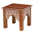 Orientalischer Couchtisch Wohnzimmertisch Sofatisch Tisch Möbel Holztisch 50cm