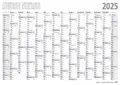 2025 ADINA Plakatkalender Wandkalender A0 119x84cm Lieferung: gefaltet
