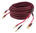 Dynavox Perfect Sound Lautsprecherkabel, Paar, Flexibles High-End Lautspecher-Kabel mit hochwertigen Bananensteckern, konfektioniert, Farbe schwarz/rot, Länge 5 m
