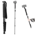 PATONA Premium Teleskop Monopod Stativ | Leichtes Teleskopdesign aus robustem Aluminium | Gezi Mono One Kamera Stativ | Einbeinstativ bis 155 cm | 1/4 & 3/8 Zoll Gewinde | Mit Tragetasche geliefert