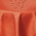 DecoHomeTextil Leinen Optik Tischdecke, Rund 140 cm Orange, wasserabweisend, fleckenabweisend, abwaschbar, Lotuseffekt, bügelfrei