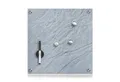HTI-Living Memoboard Memoboard Glas Schiefer, (1 Memoboard, 3 Magneten, 1 Stift), Magnettafel Magnetboard Schreibtafel Schreibboard