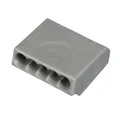 ViD Verbindungsklemme Schraubenlose Dosenklemme Steckklemme 5 x 1,0 - 2,5 mm², grau