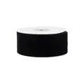 Creativery Samtband 50mm x 5m Rolle - Farbauswahl in 3/6/10/25/50mm - farbecht & waschbar - Schleifenband zum Nähen - Geschenkband zum Verpacken Dekorieren Basteln - Schwarz 030