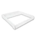 Puckdaddy® Moritz | Wickelaufsatz für IKEA Malm Kommode u.Ä. | weiß | 80x78x10 cm | Wickelauflage aus MDF-Holz | hochwertiger Premium Aufsatz als Wickelkommode | inkl. Montagematerial zur Wandmontage