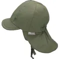 Sterntaler® Erstlingsmütze Sterntaler Schirmmütze mit Nackenschutz uni