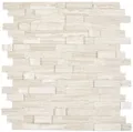 selbstklebende Verbund Mosaikstäbchen Naturstein Traverin beige Fliesenspiegel