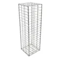 Wiltec Gabione 100 x 50 x 30 cm aus Drahtgitter, feuerverzinkter Gabionenzaun, Steinkorb für Gabionenwand, Gabionen Sichtschutz und Gabionen Hochbeet