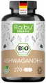 BIO Ashwagandha Kapseln 270 St, 2400mg pro Tag, Hergestellt in Deutschland – RAIBU
