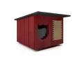QLS Tierhaus Chill Katzenhaus, outdoor draußen Hütte Höhle Winterfest isoliert Holz 56x47cm