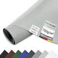 ANKO PLANEN PVC Plane 700g/m² - reißfeste LKW Plane & Abdeckplane matt - Wasserdicht, UV-beständig & wetterfest - grau - 2,5m x 1m