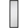 Boxxx Wandspiegel, Schwarz, Glas, rechteckig, 50x150x1.7 cm, Facettenschliff, senkrecht und waagrecht montierbar, Ganzkörperspiegel, Spiegel, Wandspiegel