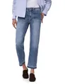 Street One Straight Leg Jeans mit Saumdetail mid Blue Washed 31