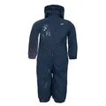 Trespass Dripdrop, Navy Blue, 3/4, Wasserdichter Regenanzug mit Kapuze für Babys / Kleinkinder / Säuglinge / Unisex / Mädchen und Jungen 6-24 Monate, 3-4 Jahre, Blau