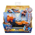 PAW PATROL Zumas Deluxe Basis Fahrzeug aus dem Kinofilm mit Hundefigur, Spi