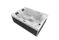 TroniTechnik Whirlpool Outdoor Whirlpool ELBA 210x150, (2-tlg), inkl Thermoabdeckung, LEDs, Sanitäracryl, Massagefunktion