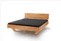 TPT Möbel Massivholzbett PureWood, Wildeichenbett mit Holzkufen