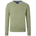 Redmond Rundhalspullover REDMOND Casual Herren Pullover Langarm Rundhals Comfort Hellgrün grün L