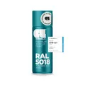 COSMOS LAC Acryllack türkis-blau, glänzend Sprühdose in vielen RAL Farbtönen - 400ml Spraydose perfekt für DIY, Upcycling und andere Lackierarbeiten geeignet (RAL 5018 - Türkisblau)