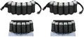 FunX Biergürtel Bierholster für 6 Bierflaschen oder Dosen - Verstellbarer Bierhalter für Festivals, JGA's, Parties, Karneval und Camping - 72-120 cm