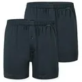 Schiesser Boxershorts Boxershorts Multipacks (2er Pack) lockere Passform, mit Eingriff, Gummizug blau 10