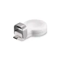 Hama Apple Watch Charger, kabelloses Ladegerät (MFI Zertifiziert, für alle Apple Watches geeignet, magnetisch, USB C Ladestation, Soft Touch, Wireless Charging, intelligentes Laden) weiß