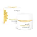 Vitayes Perfector Tagescreme SPF 15 – Vegane Feuchtigkeitscreme fürs Gesicht mit Anti-Aging-Effekt & Glow – 24h Pflege mit Glyocin Natural – 50 ml