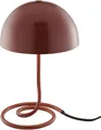 OTTO home Tischleuchte Charlett Pilz Lampe, ohne Leuchtmittel, Tischlampe, Ø 20 cm, Höhe 31 cm, Metall, Spiralfuß, Pilzleuchte, G9
