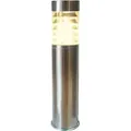 Außenleuchte, Ø100x450mm, Edelstahl, IP44 - Silber