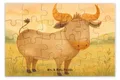 Mr. & Mrs. Panda Puzzle Sternzeichen Stier Design 24 Teile - Weiß - Geschenk, Ochse, Puzzlespiel, Geburtstag Mai, 500, 2000, 1500, April, 1000, Rind