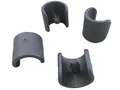 Lafuma Mobilier 4 Fußschoner für Relax-Liegestühle, 20 mm Durchmesser, Anthrazit, LFM2843-1229, Dunkelgrau