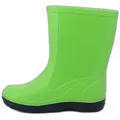Beck Regenstiefel Basic Gummistiefel (für Mädchen und Jungen, in vielen Farben und Größen verfügbar) schmaler Schlupf-Stiefel, herausnehmbare Innensohle grün 32 EU
