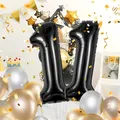 Geburtstag zahlen luftballon 11 jahre | Folienballon Schwarz- Folienballon in 40"-101cm Geburtstagsdeko - Ballon Zahl Deko zum Geburtstag fliegt mit Helium für Mädchen Junge 11.Geburtstags