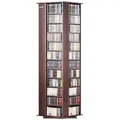 VEVOR Medienaufbewahrungsschrank, drehbarer Medienturm, bietet Platz für bis zu 1040 CDs, schützt und organisiert Musik-, Film-, Videospiel- oder Erinnerungssammlungen – Espresso