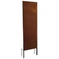 Sichtschutz Rost Metall Gartenzaun 150x50cm Steckfuß Sichtschutzwand Edelrost - Rot