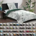 Sanilo® Bettwäsche 135x200 cm, 100% feinste Baumwolle, 2-teilig, Bettbezug, Kissenbezug 80x80cm, Oeko-TEX Zertifiziert (Eukalyptus, 2-teilig 135x200 cm)