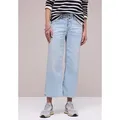 STREET ONE Loose-fit-Jeans Style Emee Wide Leg Jeans mit Stretch blau 30