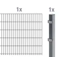 Alberts Anbauset Doppelstabmatten 2 m 120 cm 6/5/6 anthrazit