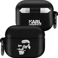 Karl Lagerfeld 3d Logo Nft Karl And Choupette Silicone Airpods Pro 2 Airpods-hülle Schwarz Schwarz One Size