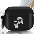 Karl Lagerfeld, Schutzhülle für Pods Pro 2, stoßfest, flexibel mit Ring