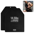 VEVOR Gewichtswestenplatten, 14,5 LB Paare, Gewichtsplatten aus Stahl, konturierte ergonomische Passform – WODs, Zusatzgewicht für Gewichtswesten, für Krafttraining, Laufen, intensives Training