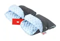 BabyLux Kinderwagen-Handwärmer BABYLUX MUFF Handmuff Handwärmer - Kinderwagen Buggy Handschuh Minky, 4. Grau + Minky Blau