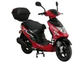 Alpha Motors Motorroller CityLeader 50 ccm EURO 5 inkl. Topcase (45 km/h, rot)