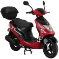 Alpha Motors Motorroller CityLeader 50 ccm 45 kmh EURO 5 rot inkl. Topcase