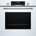 BOSCH Einbaubackofen weiß AirFry 3D Heißluft EcoClean Direct SoftOpen HBG536EW4