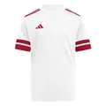 Adidas Unisex Kids SQUADRA25 Jersey Short Sleeve Kids, White/Team Power red 2, 11-12 Years